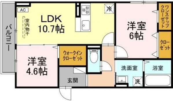 ハッピー プレイスの物件間取画像